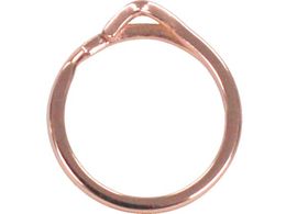 KONTEC �w��܂ɂ₳�����L�[�����O �����O���a��15mm 2�� �s���N�S�[���hAP-43