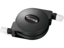BUFFALO c̐܂ȂCat6 LANP[u 掮 2.5m ubN BL6TM25BK