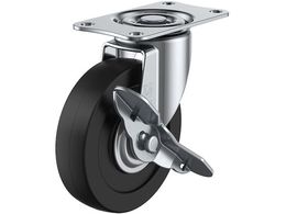 ���[�G�C �v���[�g�� ���� �L���X�^�[ ���d�S�� �ԗ֌a100mm �X�g�b�p�[�t�� E�^�C�v E-S�^ ��t���@82�~40 E-100RHES